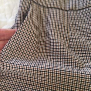 Aritzia Babaton Conan Cropped Checkered Dress Pant